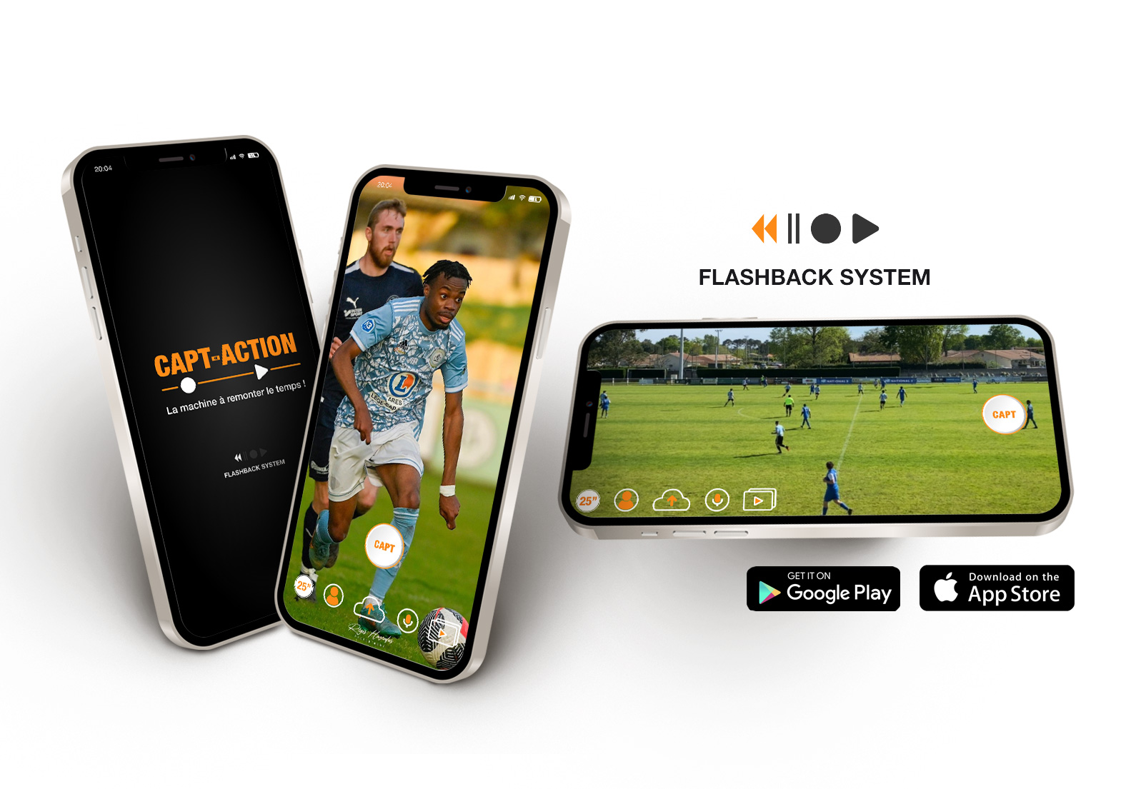 Appli Capt-Action Appli Capt-Action pour le football